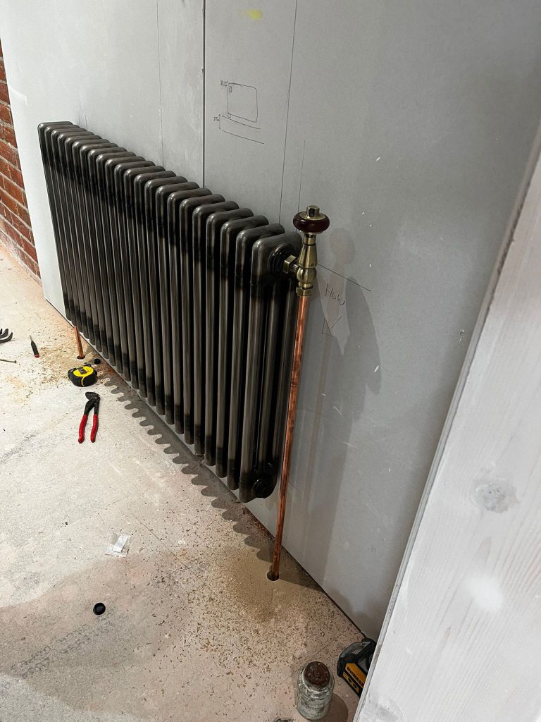 What does a power flush involve?